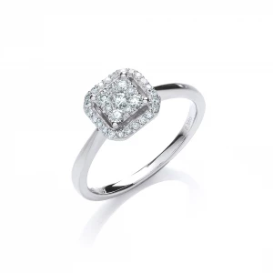 18ct White Gold 0.20ct Diamond Dress Ring